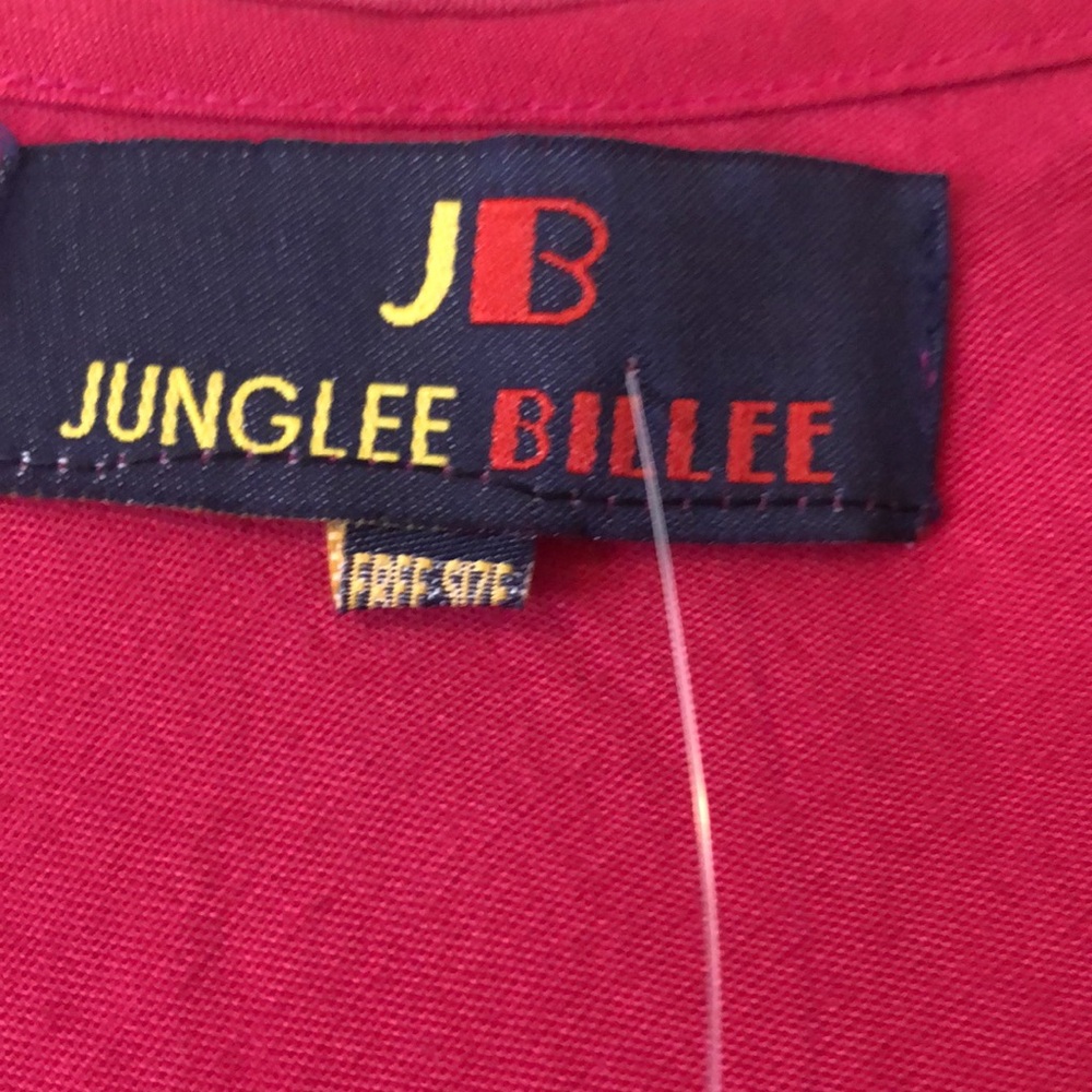 Junglee Billee Vibrant Fuscia Dress with Artistic Swirl Design siz XL - Picture 7 of 10